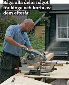 Segelduk: Såga upp allt virke. Segelduk: Såga upp allt virke.